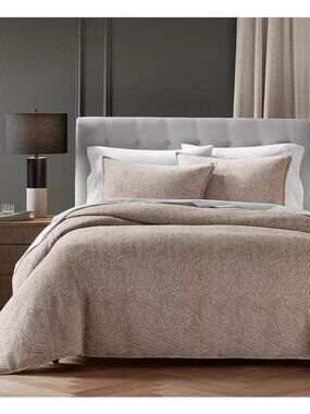 Hotel Collection Woodgrain Duvet Cover Set Queen Brown MSRP $475